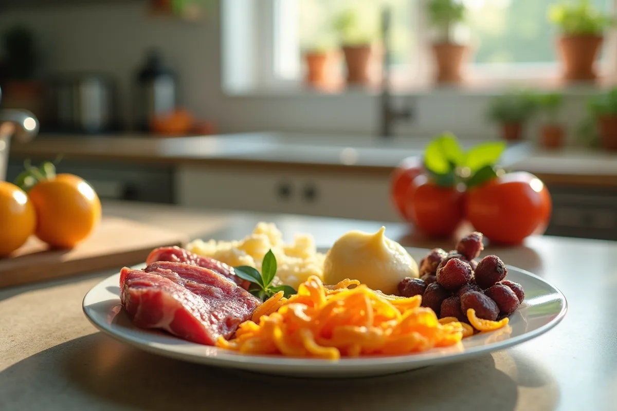 Planche de cuisine avec déchets alimentaires à ne pas composter